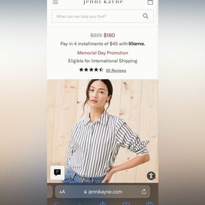 Jenni Kayne Striped Button Down